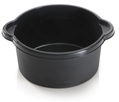 Round washbasin black